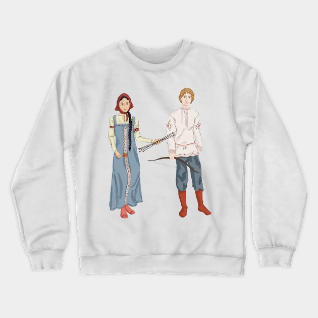 Jack Frost Crewneck Sweatshirt by RosieAmberg